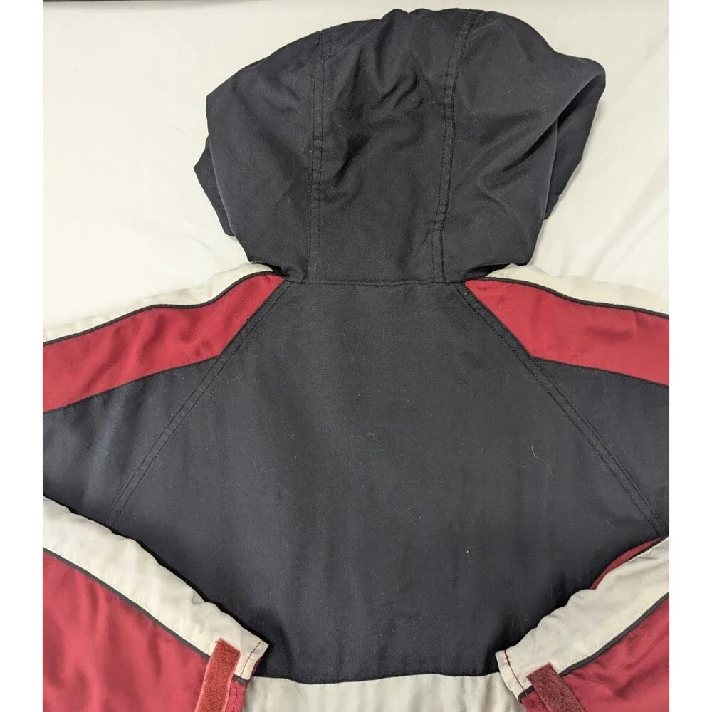 Rusty Surfboards Windbreaker Jacket Mens M Medium Black 1/4 Zip Hooded 00s Y2K